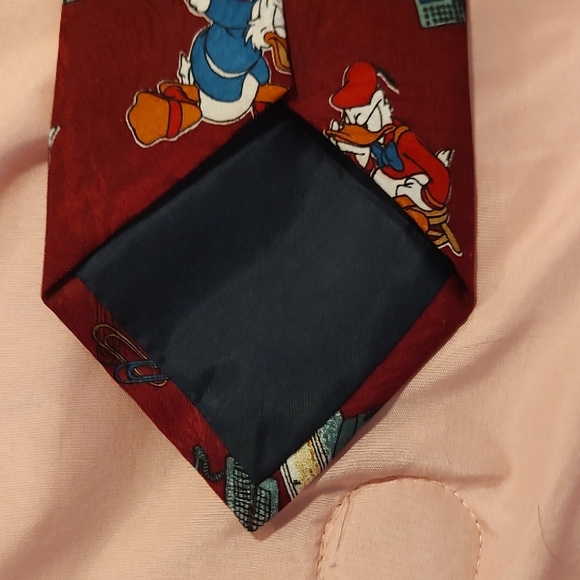 Official MICKEY UNLIMITED Donald Duck Goofy and Mickey Mouse Tie 4" Circa 1990 - Picture 6 of 7